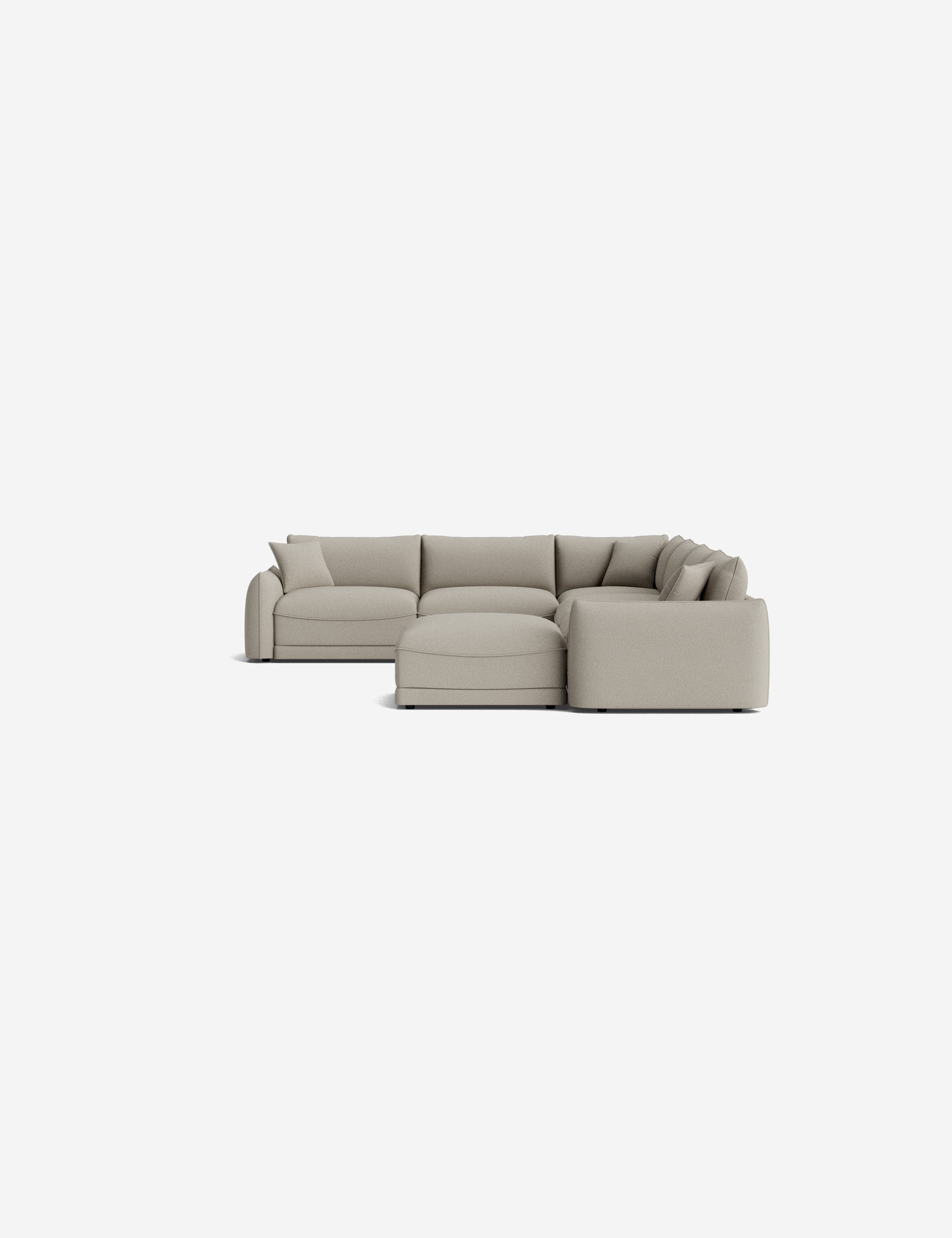 Lulu and Georgia Balmer Modular Corner Sectional Sofa With Ottoman - view 44