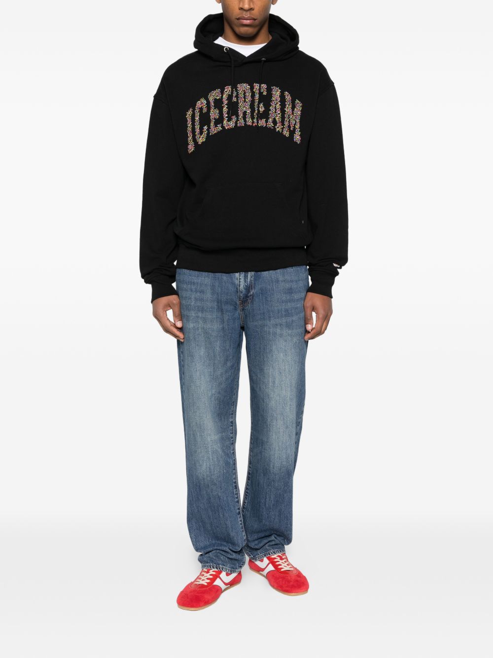 Icecream Logo cotton hoodie – Cotton 100% - view 2