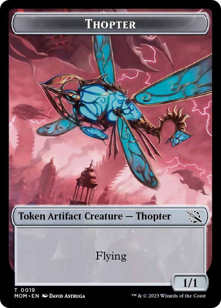 Magic Beast Token (28) // Thopter Token (19) [March of the Machine: Commander: Tokens] [Non-Foil] - view 2