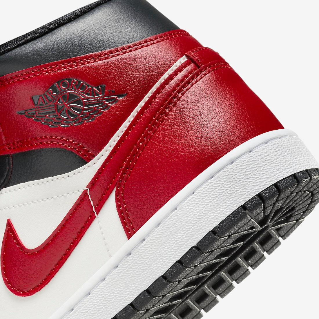 Kicks Machine Air Jordan 1 Mid Gym Red Off Noir Sale - view 2