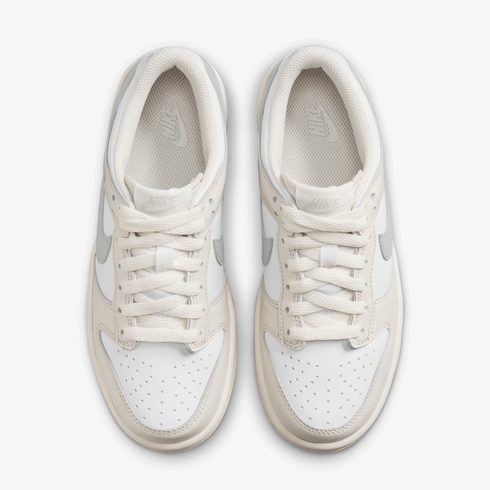 Nike | DUNK LOW { WHITE/LIGHT SILVER-PHANTOM - view 2