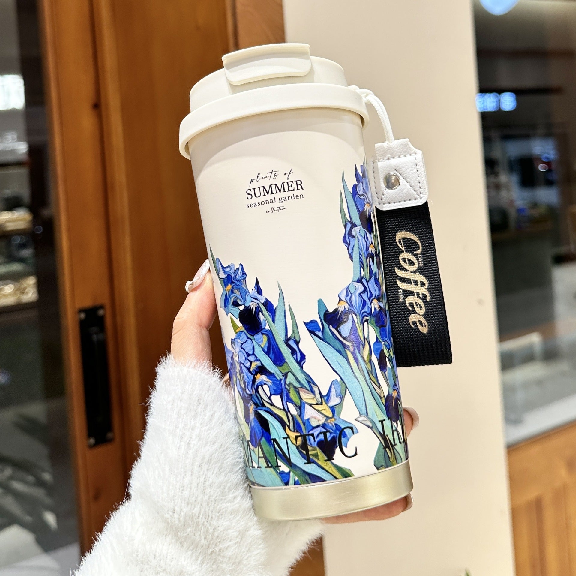 Peeperly Fresh Bloom Iris Portable Tumbler – No Color