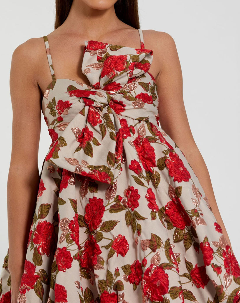 Mac Duggal 11822 Homecoming Floral Short Mini Cocktail Dress - view 3