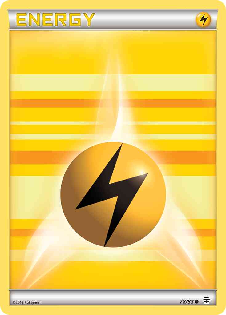 Pokémon Basic Lightning Energy - 78/83 - Common [g1-78] [Reverse Holo]