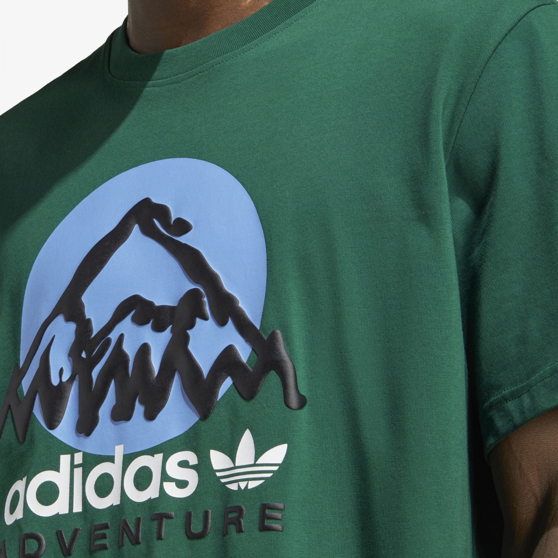 Adidas Originals | ADVENTURE MOUNTAIN FRONT TEE { DARK GREEN - view 2