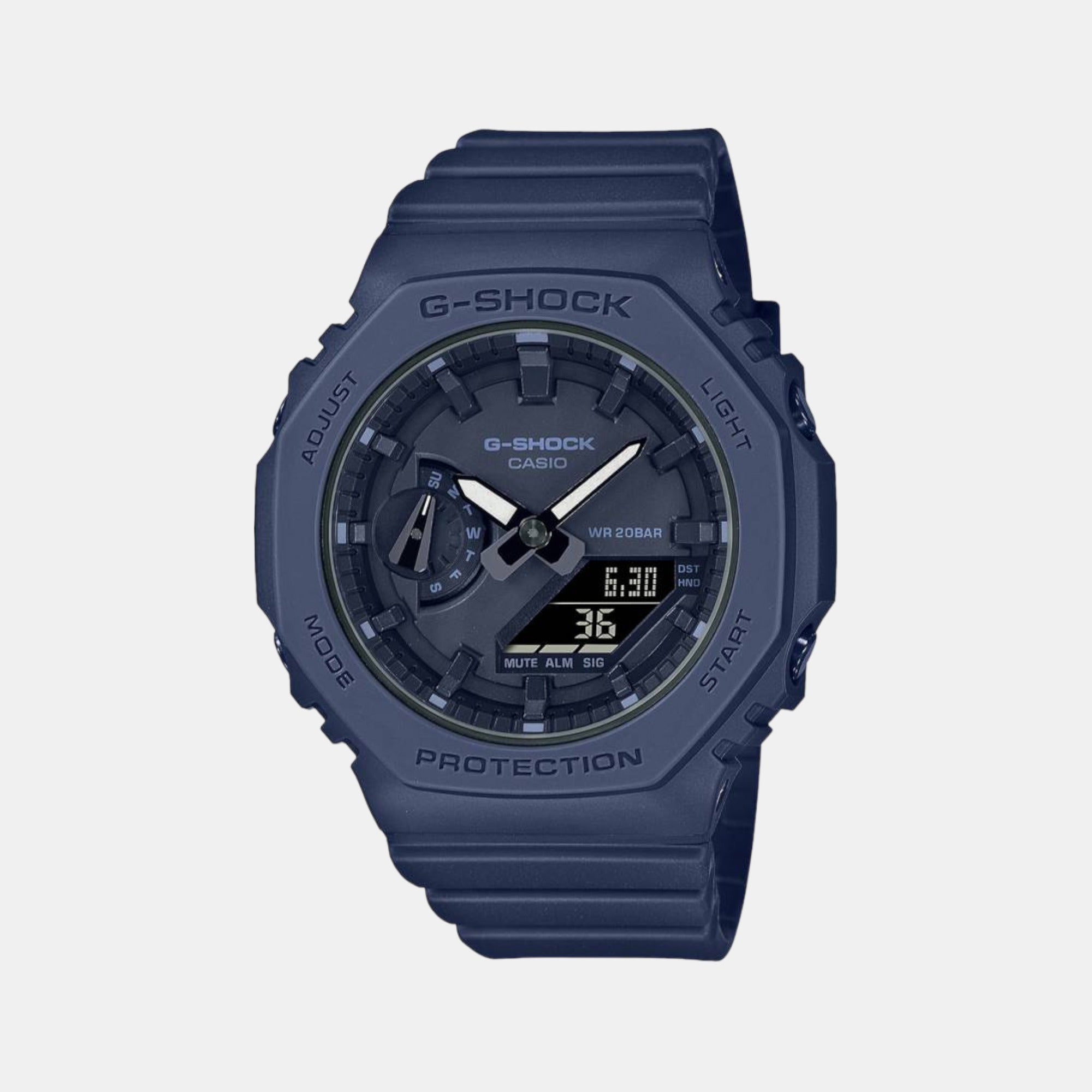 Casio G-Shock Women Men Quartz Blue Dial Analog-Digital Resin Watch G1329
