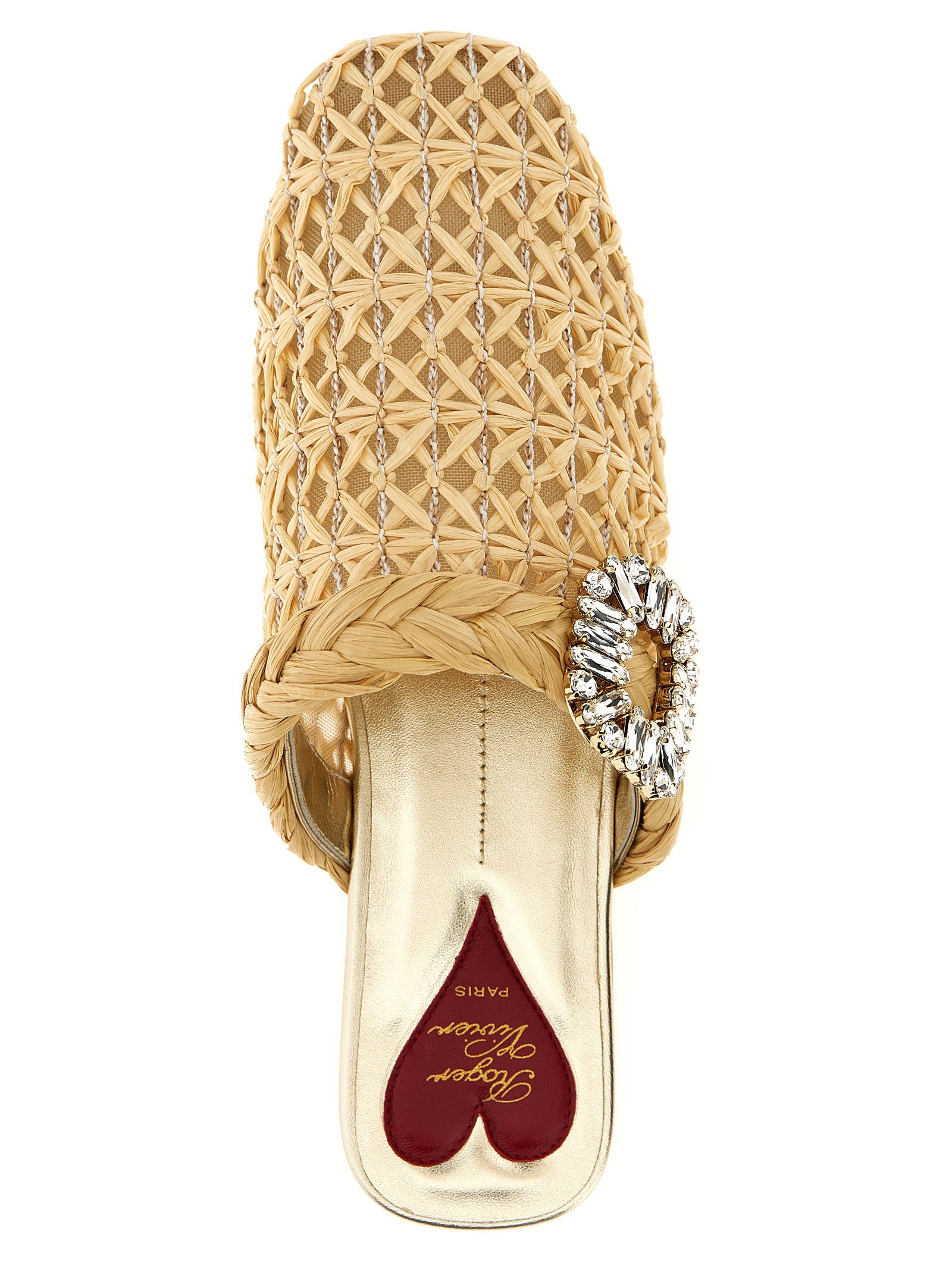 Roger Vivier Bab Viv Mules – 100% raffia - view 4