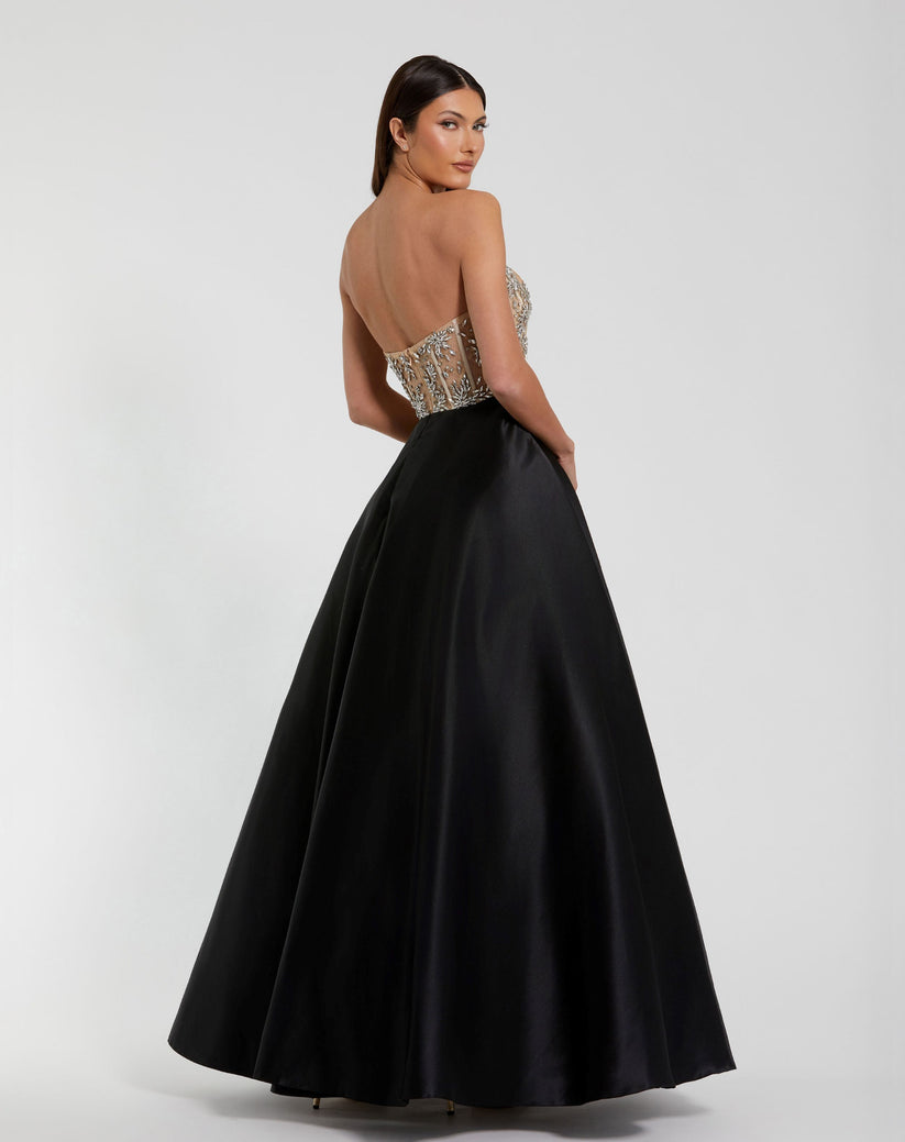 Mac Duggal 20701 Long Ball Gown Formal Beaded Prom Dress - view 2