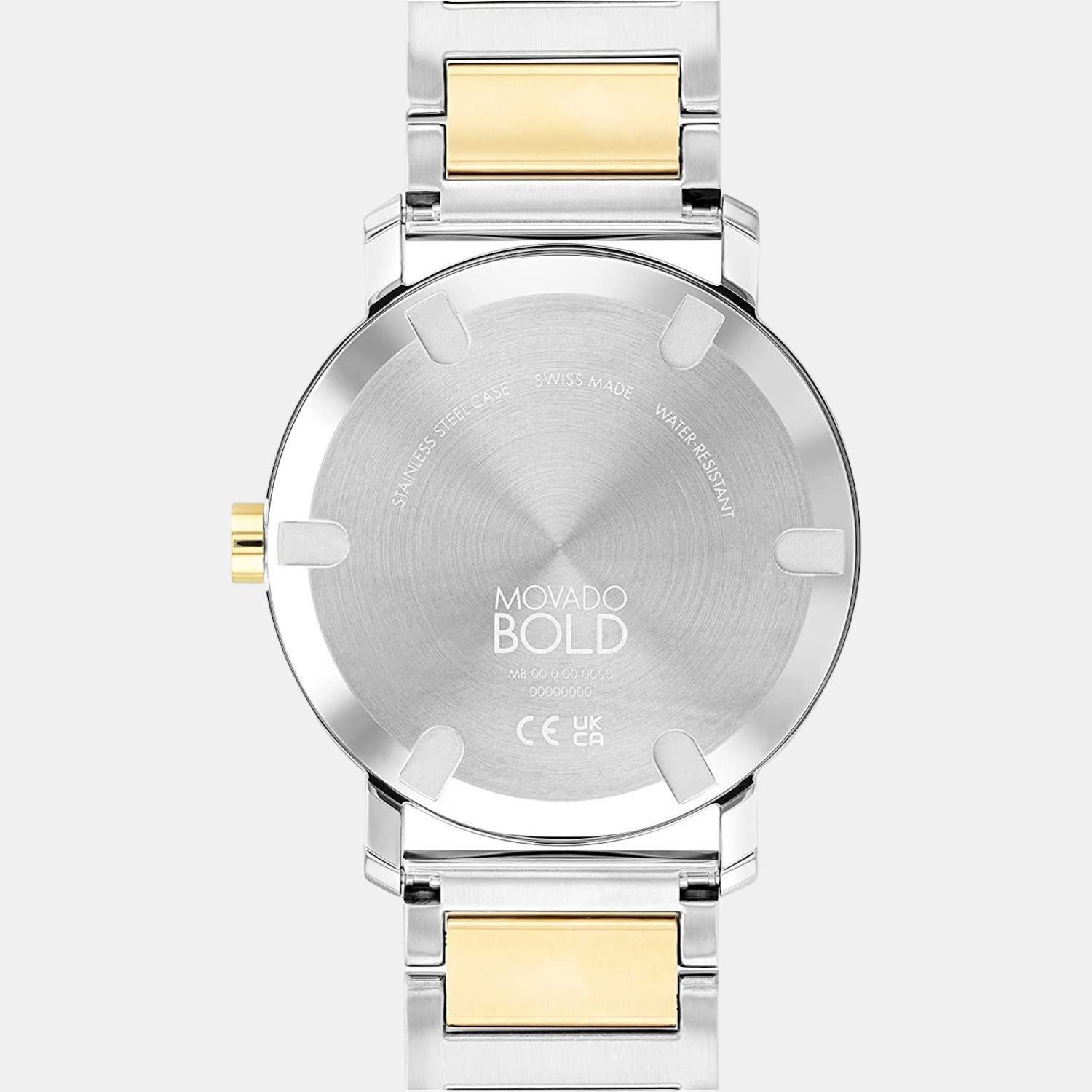 Movado Bold Evolution Women Quartz Silver Dial Analog Stainless Steel Watch 3600887 - view 3