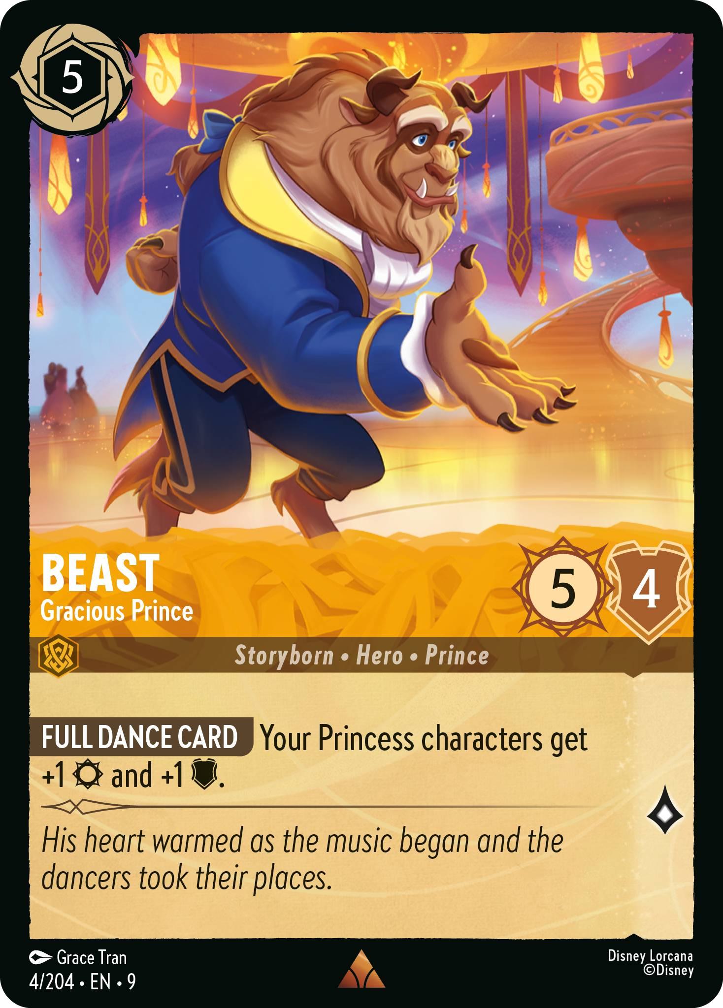 204 fabled non-foil – Lorcana Beast - Gracious Prince - 4/204 [Fabled] [Non-Foil]