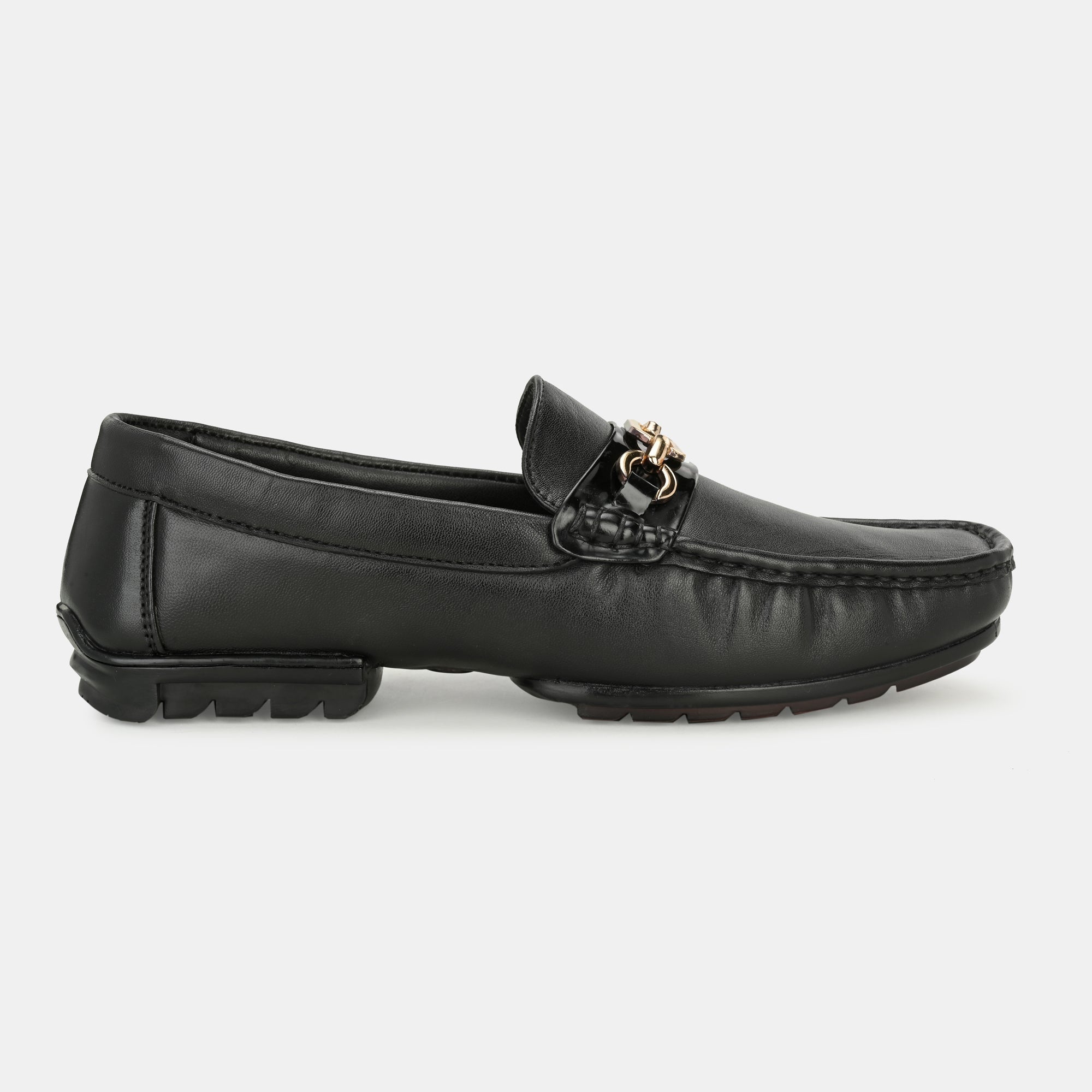 Black Buckled Loafers by Lafattio - view 2