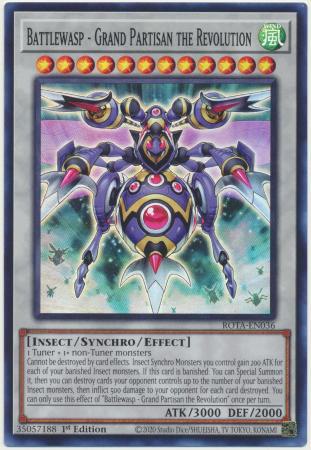 Yu-Gi-Oh! Battlewasp - Grand Partisan the Revolution - ROTA-EN036 - Super Rare - 1st Edition