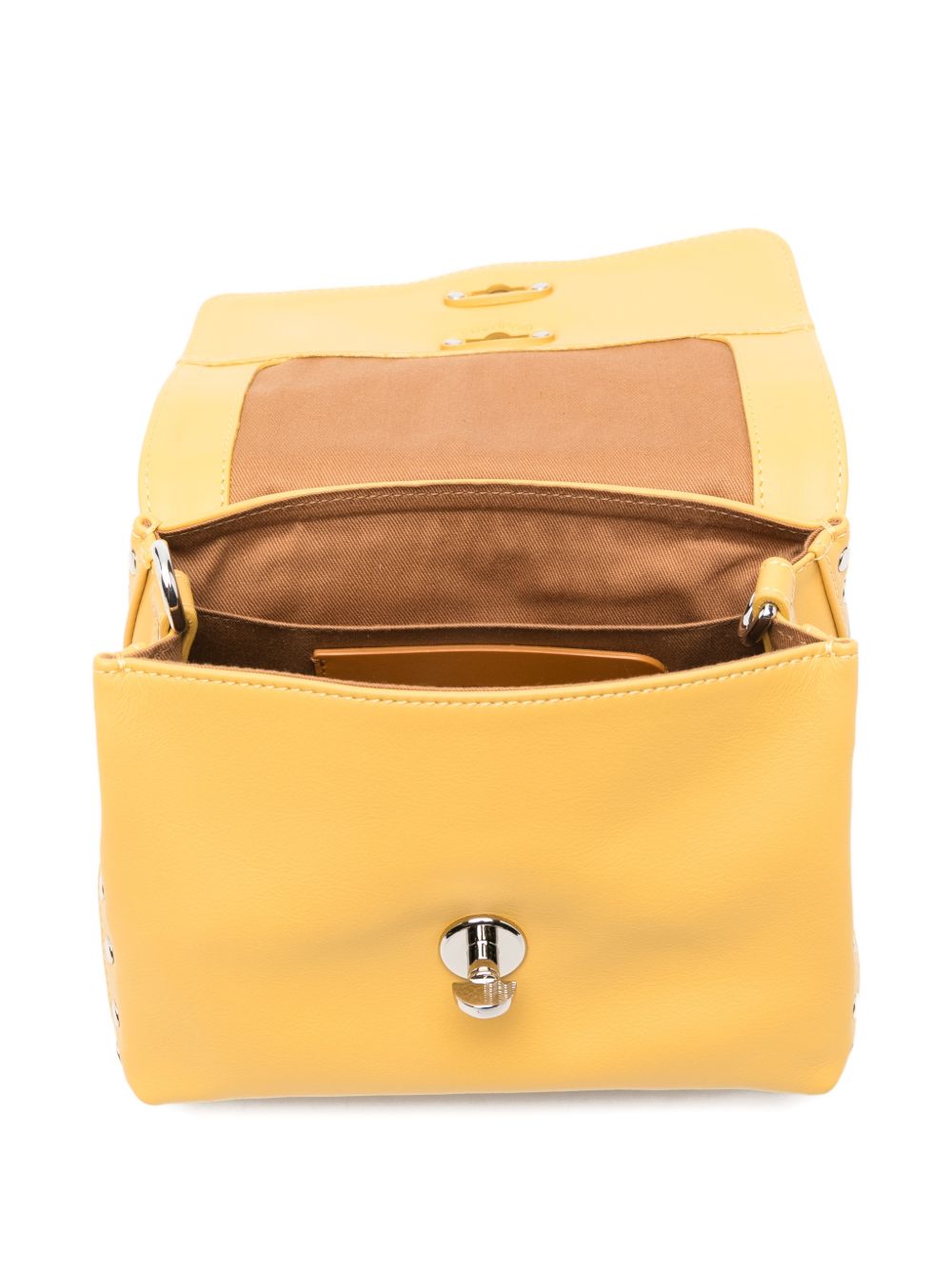 Zanellato Postina® Baby Bag In Smooth Yellow Sole Leather - view 2