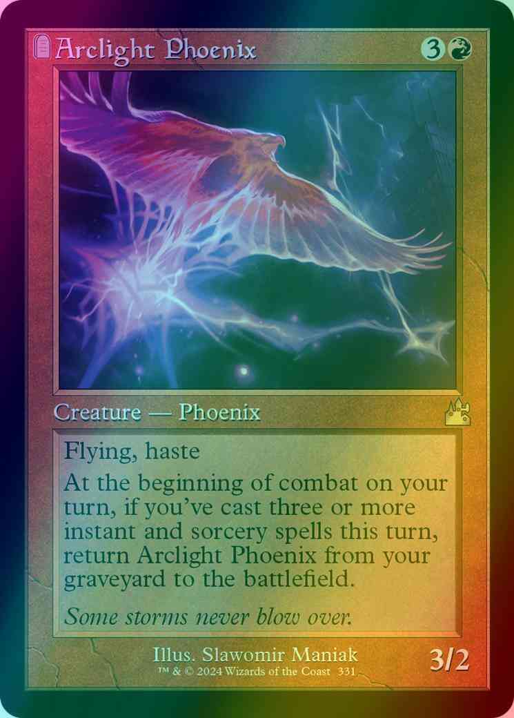 Arclight phoenix 331 – Magic Arclight Phoenix [331] [Retro Frame] [Ravnica Remastered] [Foil]
