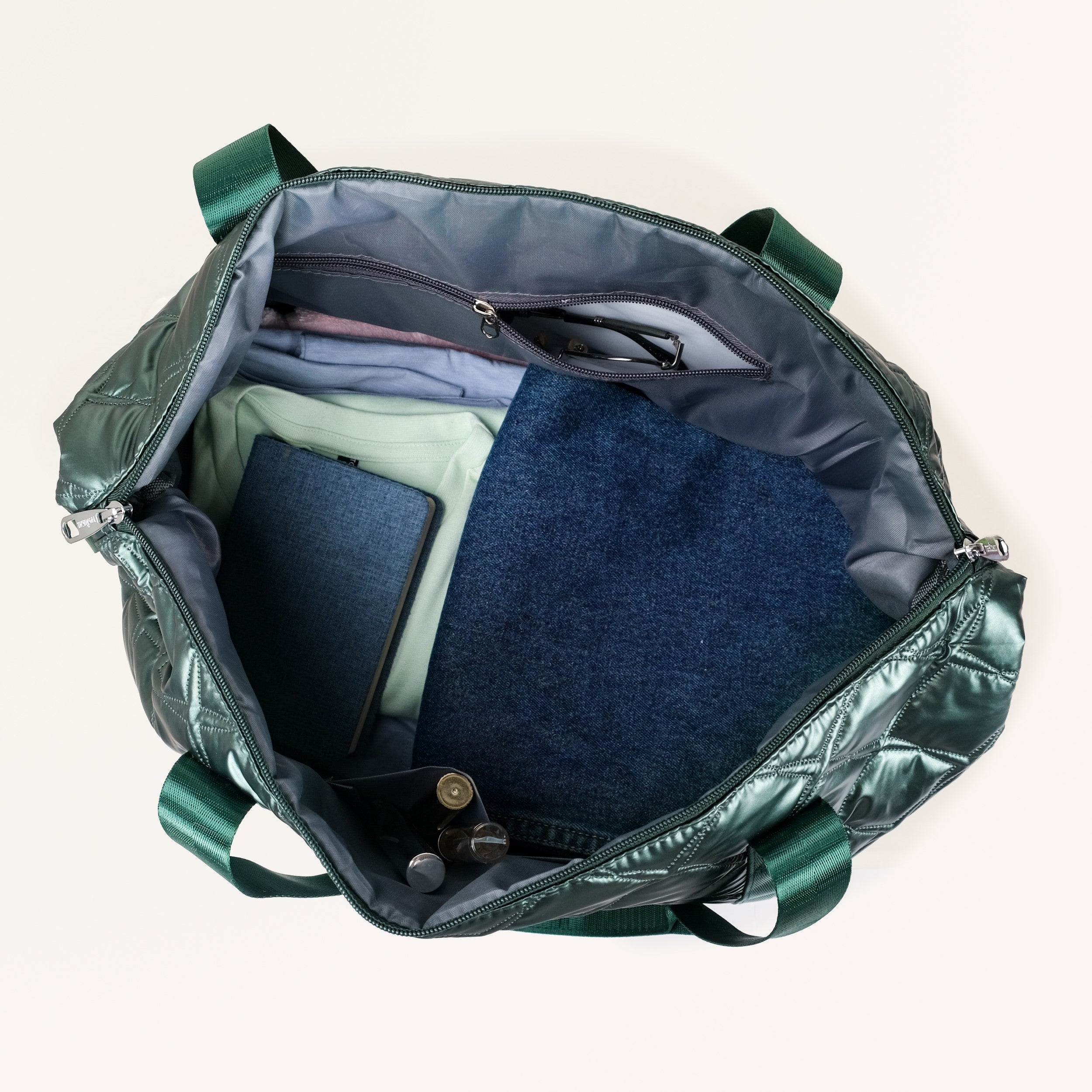 Nestasia Expandable Movo Travel Bag With Removable Wheels Metallic Green - view 3