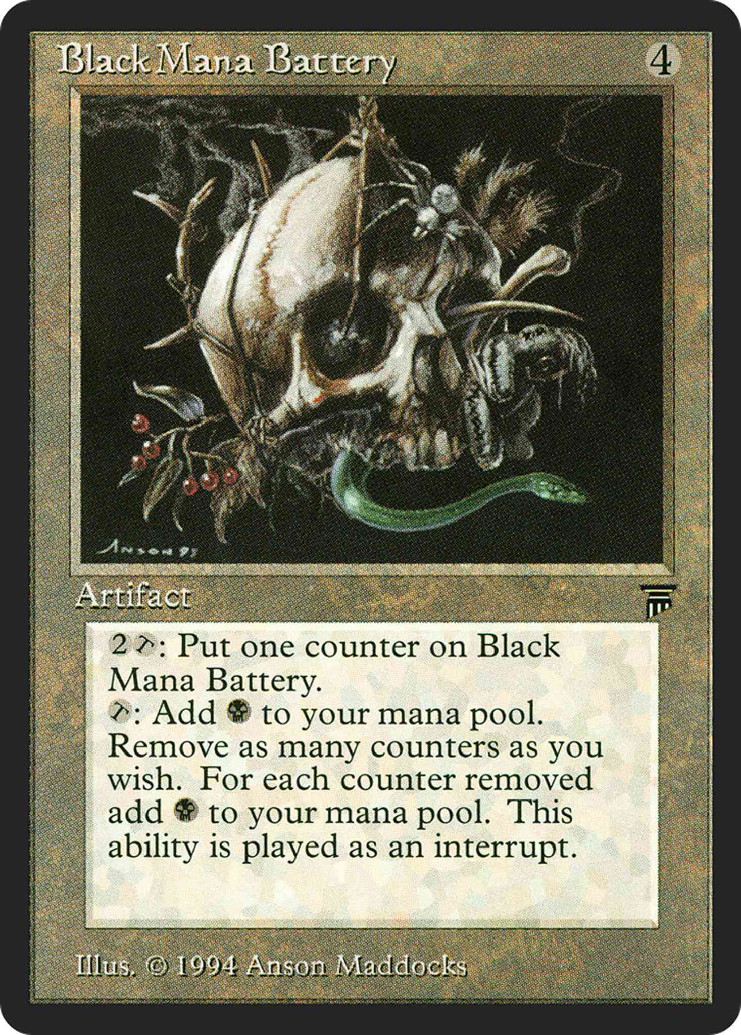 Magic Black Mana Battery [274] [Legends] [Non-Foil]