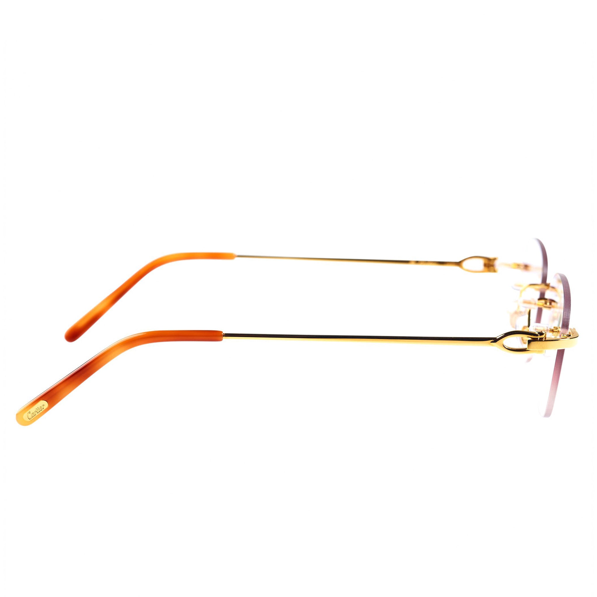 Cartier Eyewear Custom CT0045O-002 C Decor Rimless Sunglasses - view 2