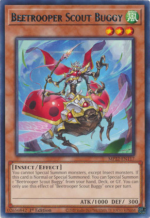 Yu-Gi-Oh! Beetrooper Scout Buggy - MP22-EN117 - Rare - 1st Edition