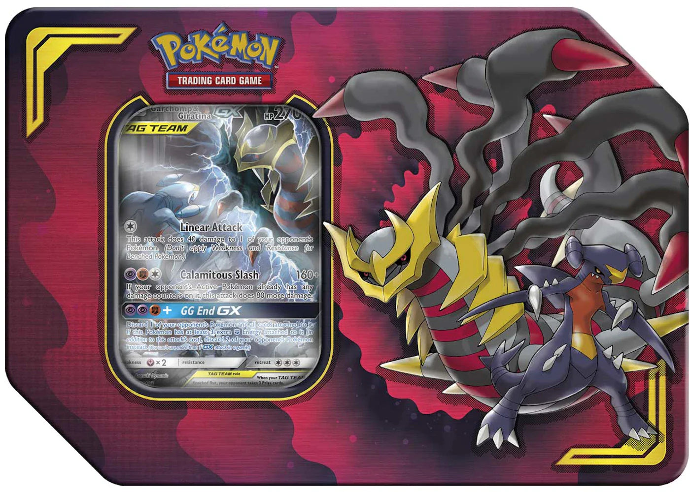 Pokémon 2019 Pokemon TCG Power Partnership Tin Garchomp & Giratina GX - view 2