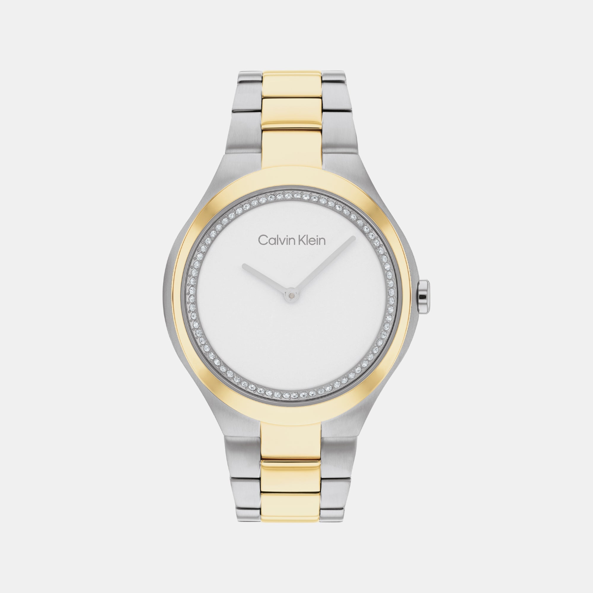 Calvin Klein Admire Women Quartz Gold Dial Analog Stainless Steel Watch 25200366