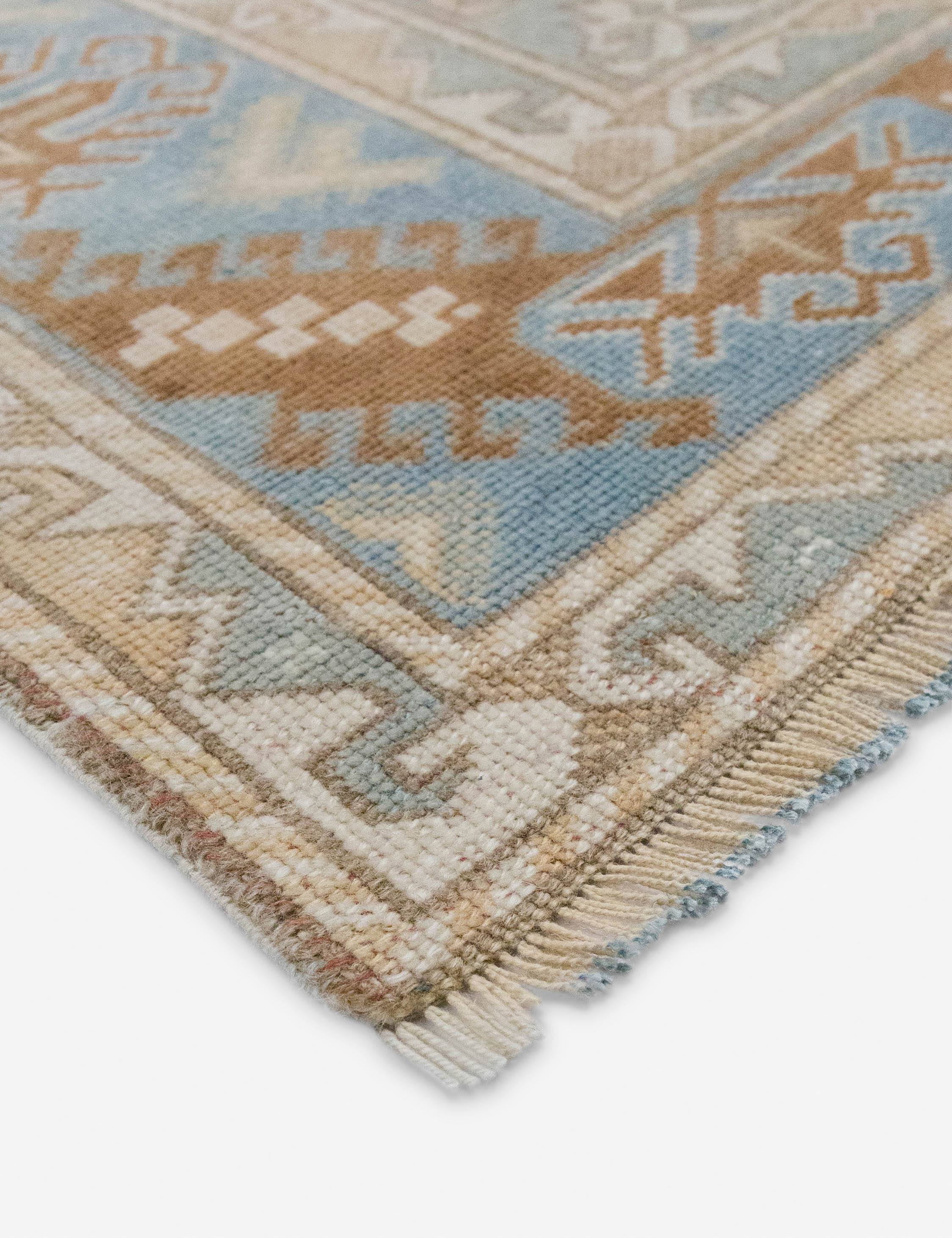 Lulu and Georgia Vintage Turkish Hand-Knotted Wool Rug No. 564, 6'5" x 9'1" - view 2