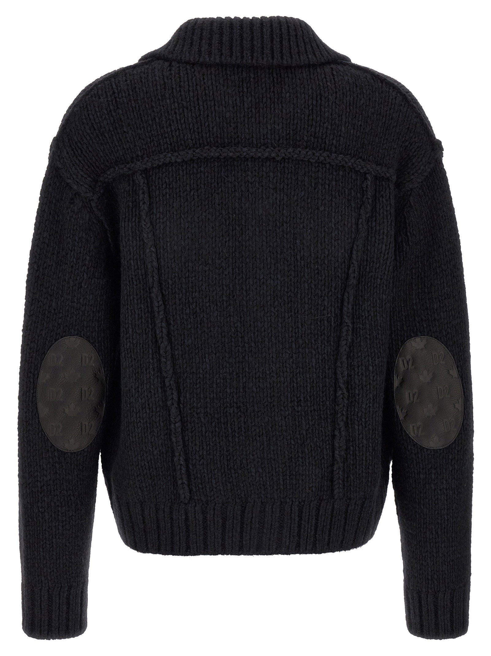 Dsquared2 Logo Patch Cardigan - view 2