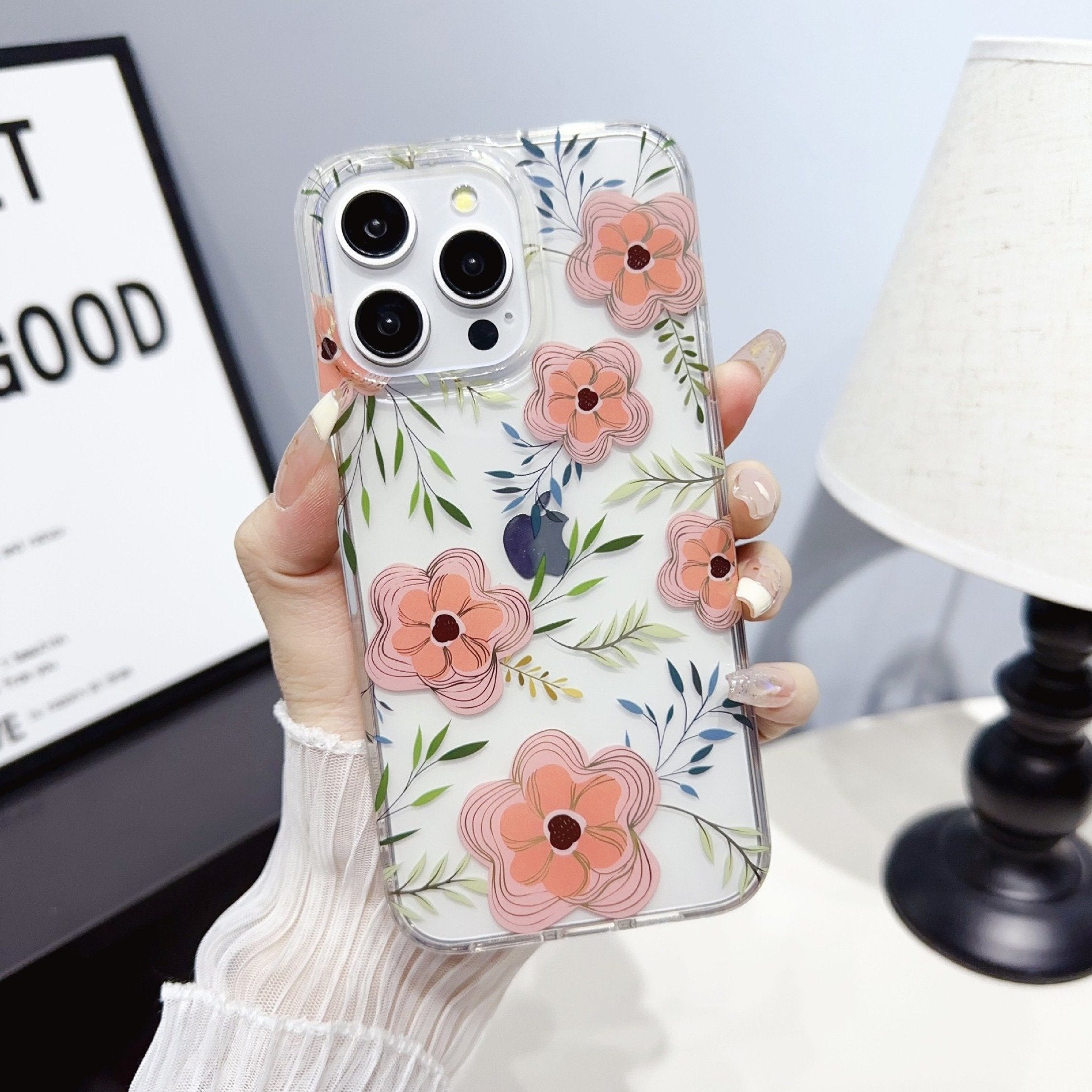 Peeperly Elegant Petite Floral Pattern Case – No Color