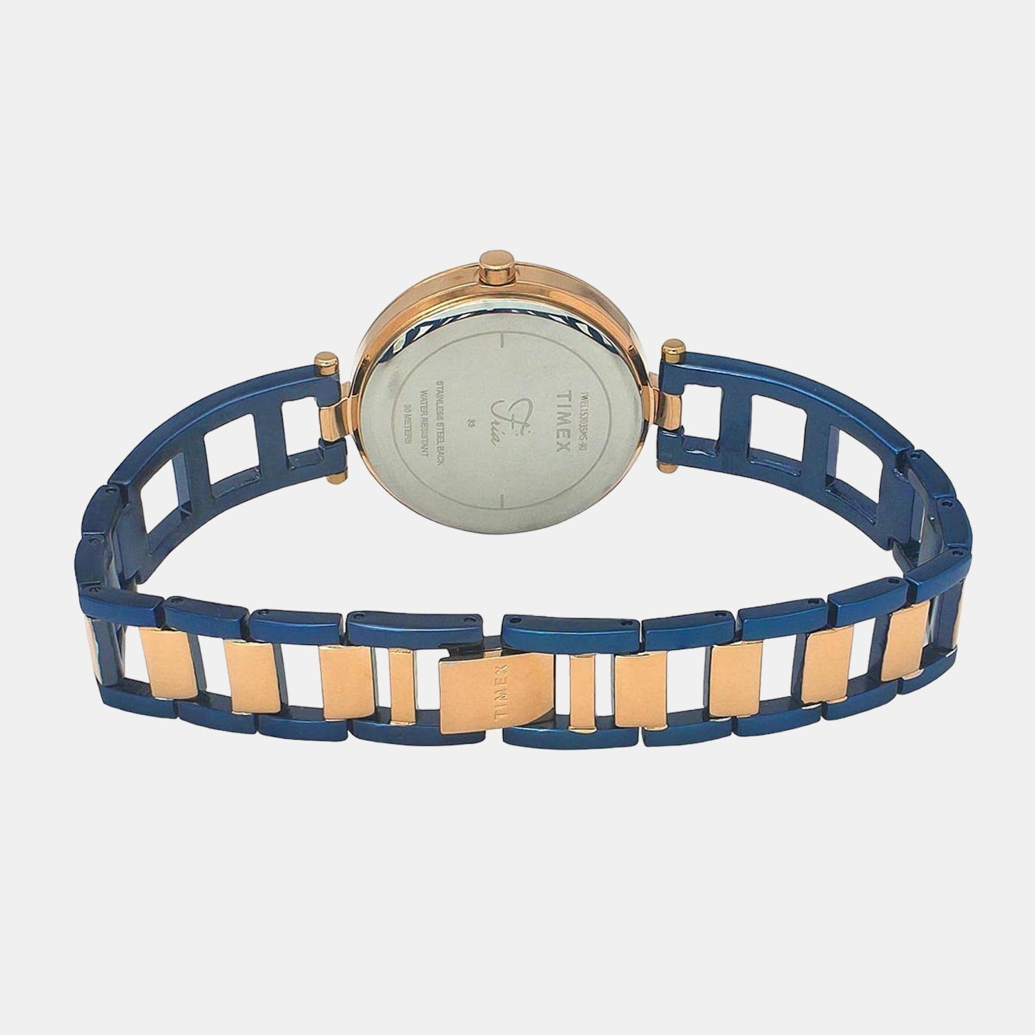 Timex Fria Women Quartz Blue Dial Analog Stainless Steel Watch TWEL15303 - view 5