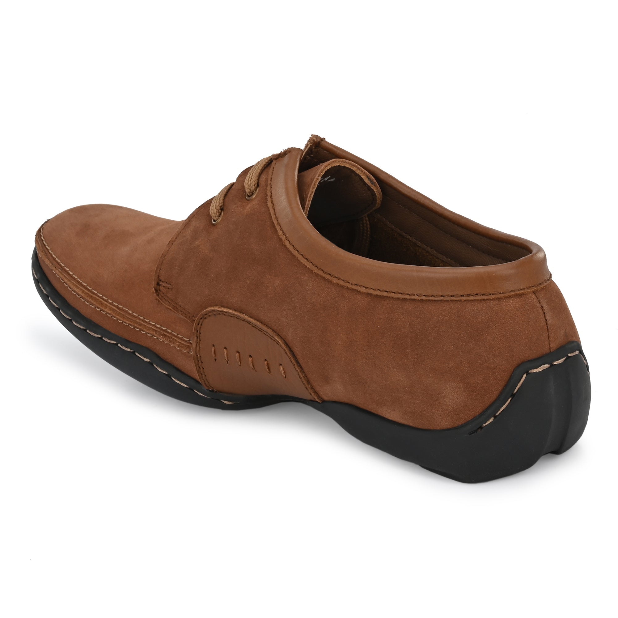 egoss-shoes Egoss Casual Derby Lace Up Nubuck Leather Shoes For Men