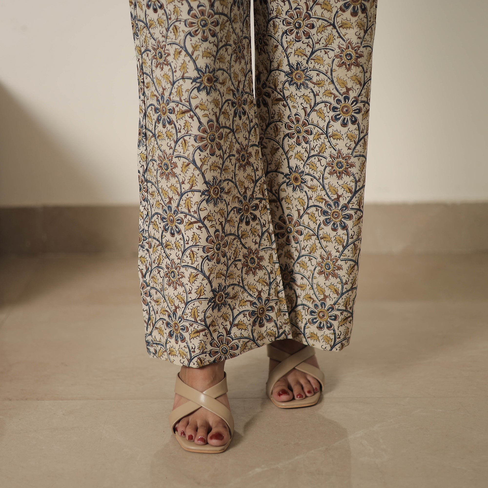 ITOKRI CASUALS Beige - Block Printed Cotton Kalamkari Co-ord Set 02 - view 6