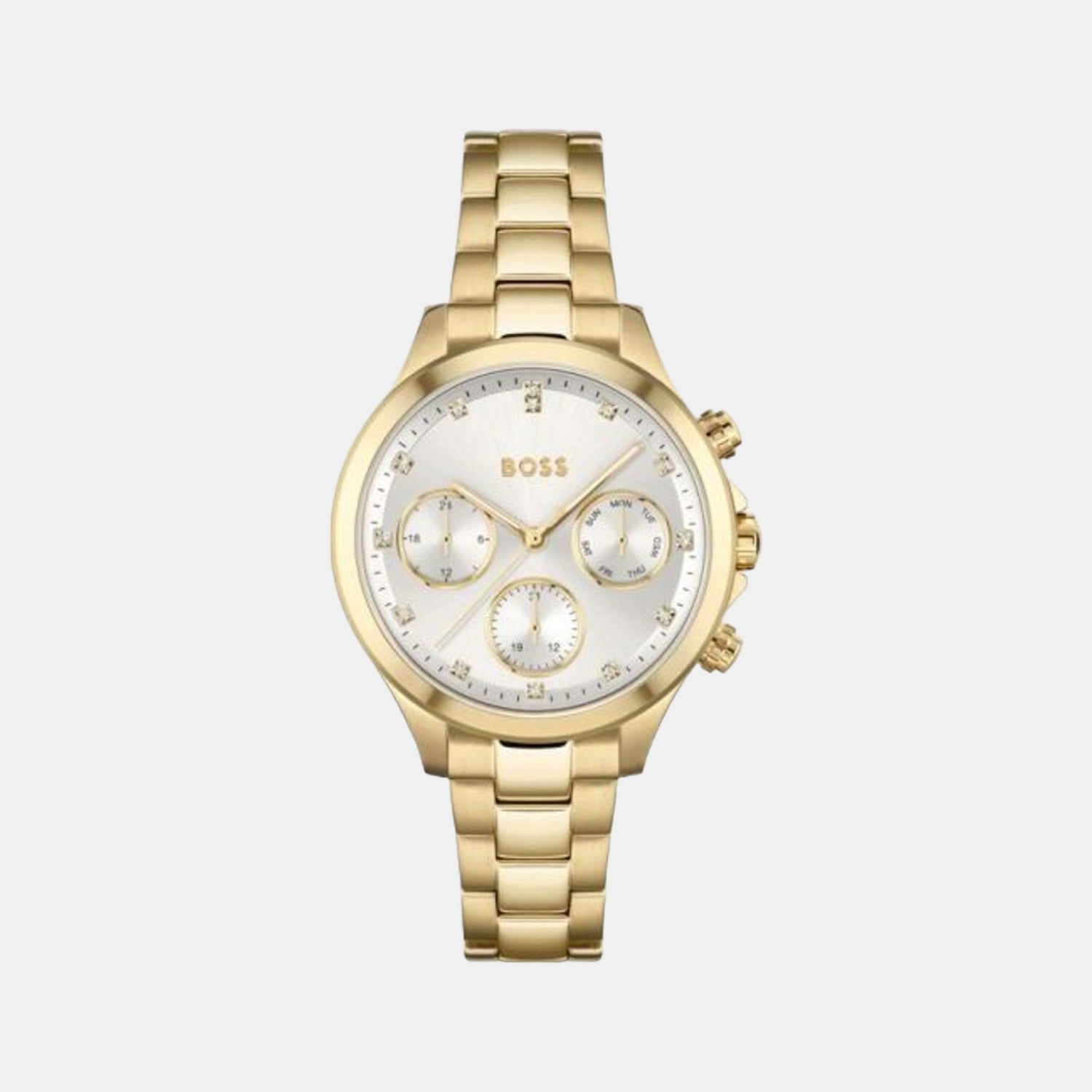Boss Hera Men Quartz White Dial Chronograph Stainless Steel Watch 1502628