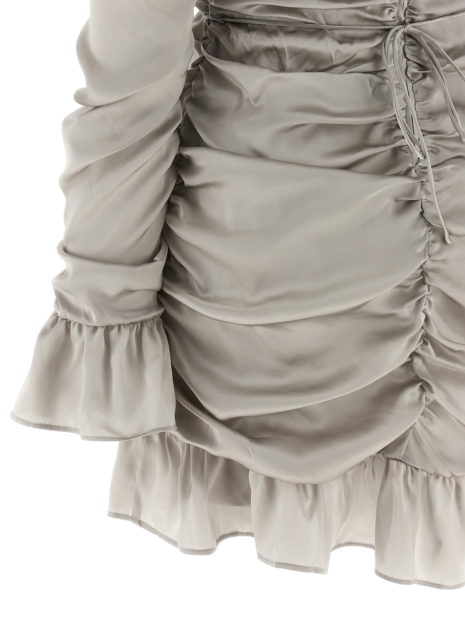 Rotate Birger Christensen Ls Mini Bow Dress – 100% silk - view 4
