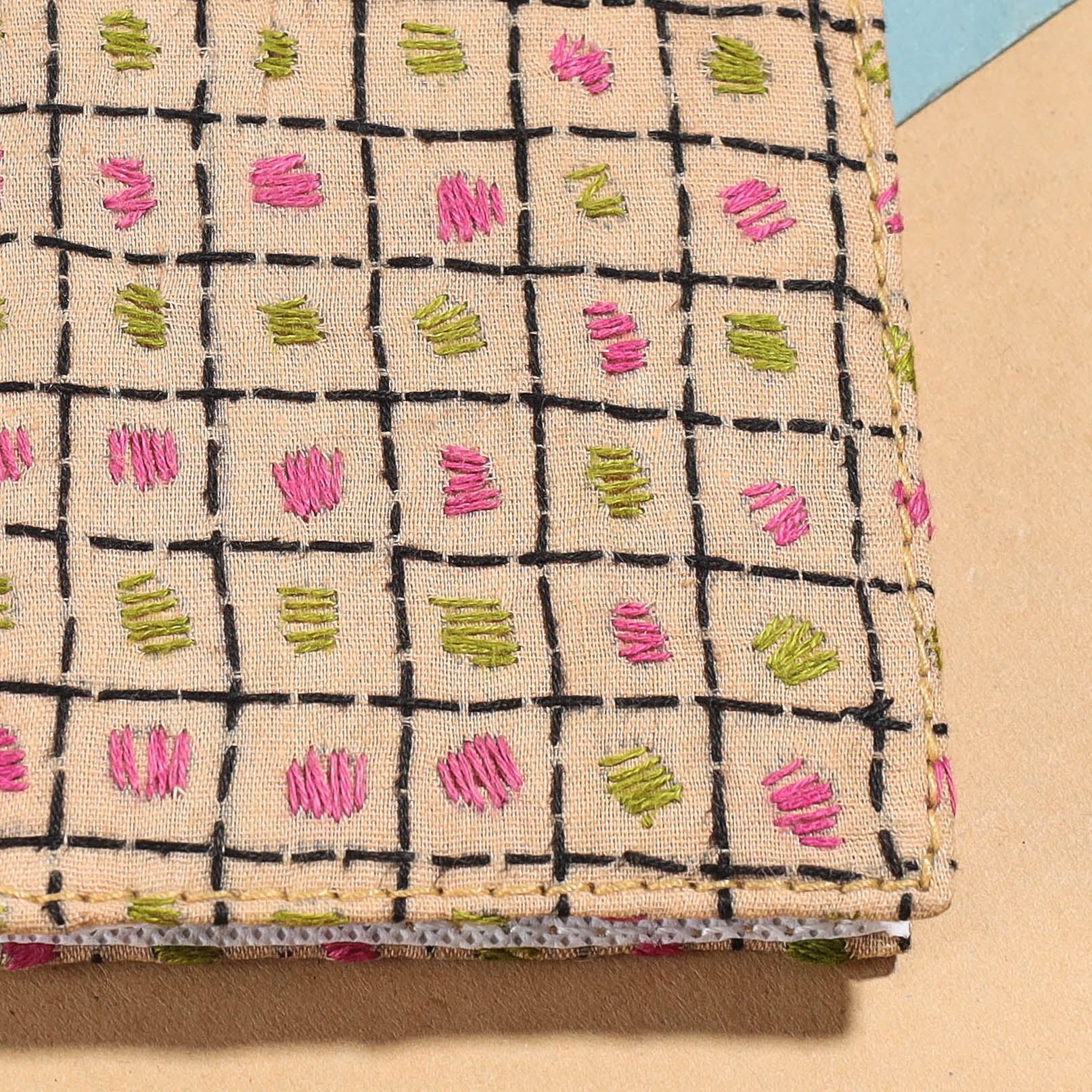 ASALKAAR Bengal Kantha Work Handcrafted Notepad (4 x 3 in) - view 2