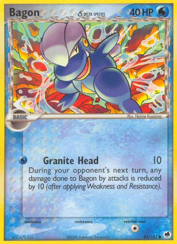 Common ex15-43 non-holo – Pokémon Bagon δ - 43/101 - Common [ex15-43] [Non-Holo]