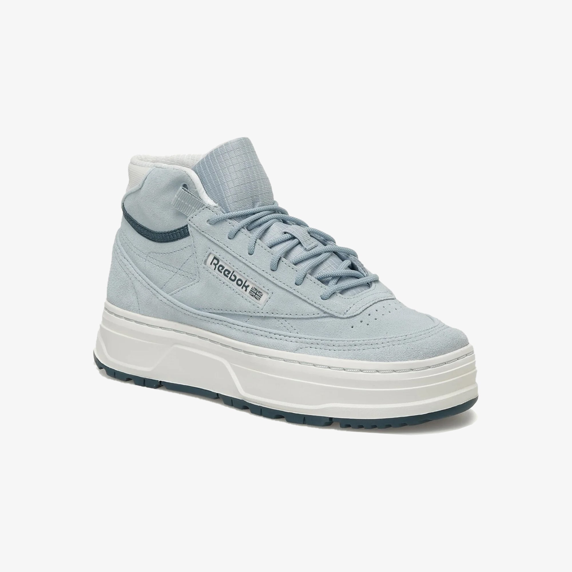Reebok | CLUB C GEO MID { GRAY/WHITE/WHITE