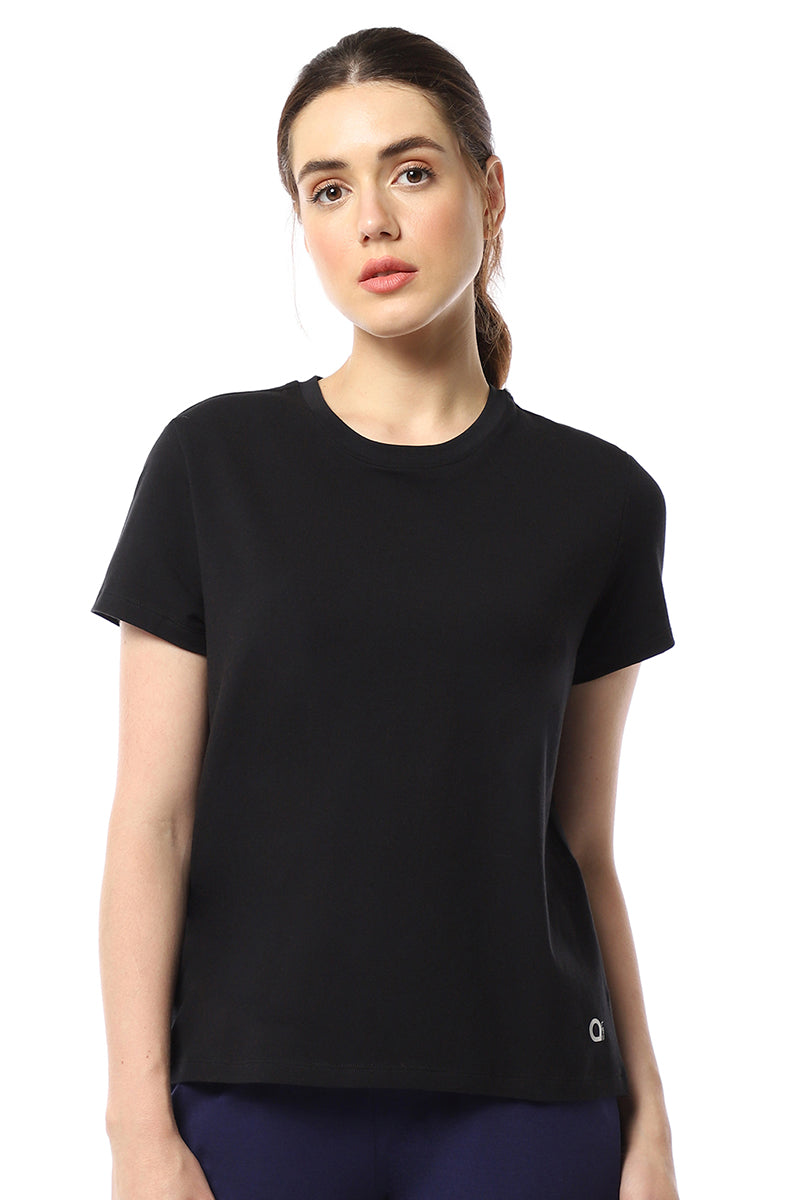 Amante Essential Basic Cotton Tee - Jet Black