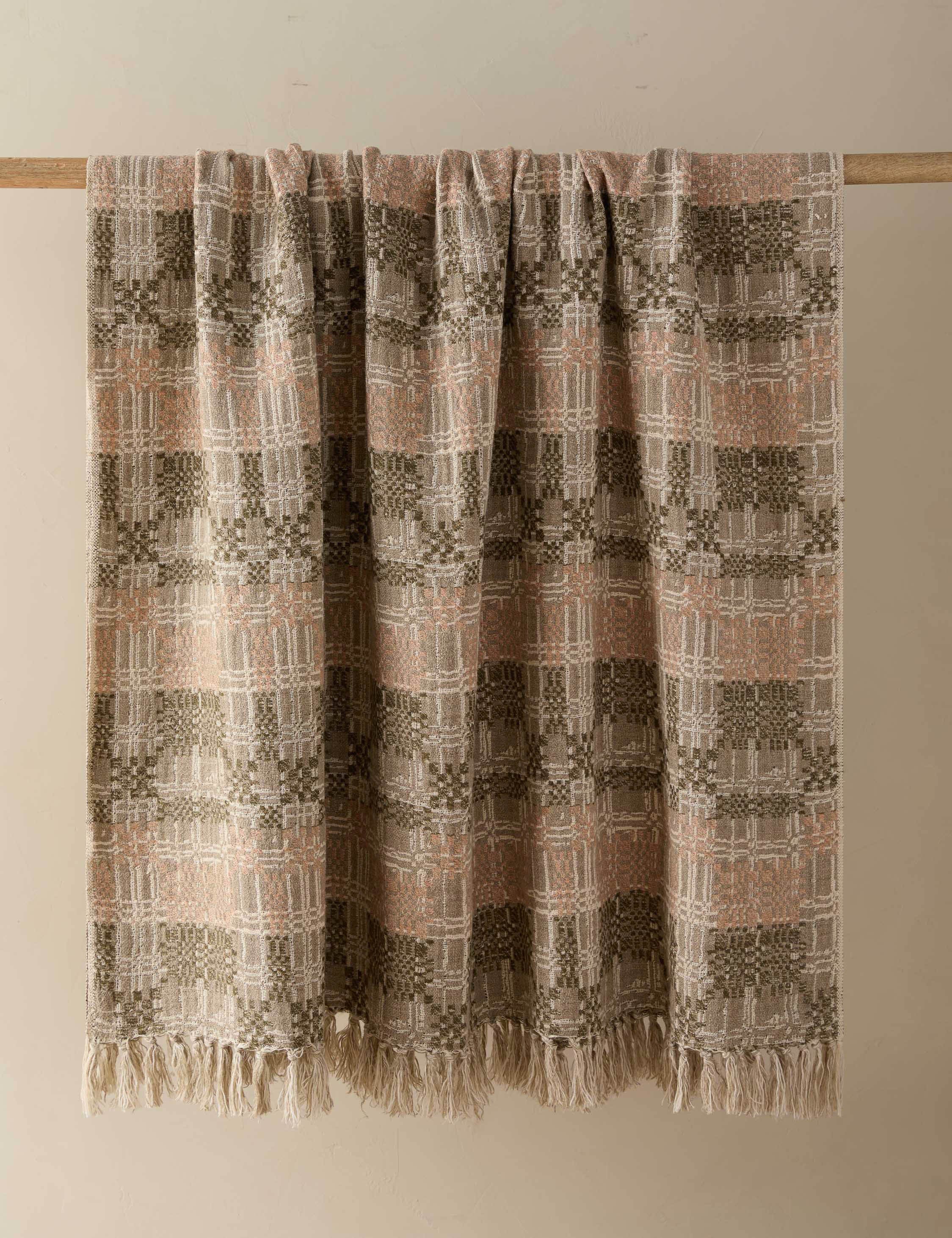Lulu and Georgia Bethel Throw – Peach and Basil