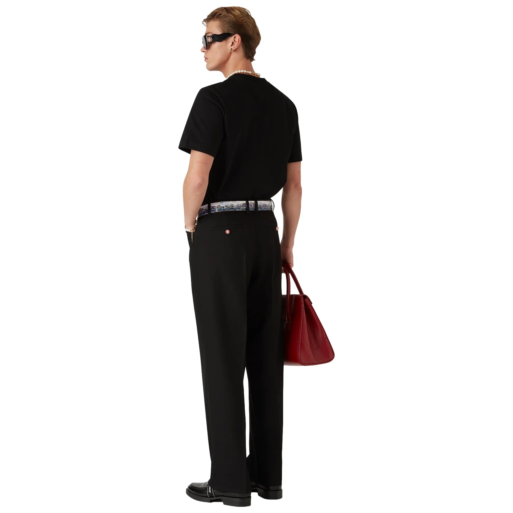 Casablanca Diamond Logo Black T Shirt - view 2