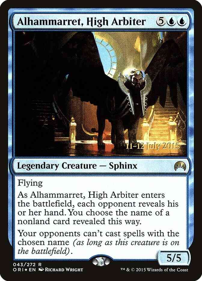 Arbiter 43s magic – Alhammarret, High Arbiter [43s] [Magic Origins Promos] [Foil]