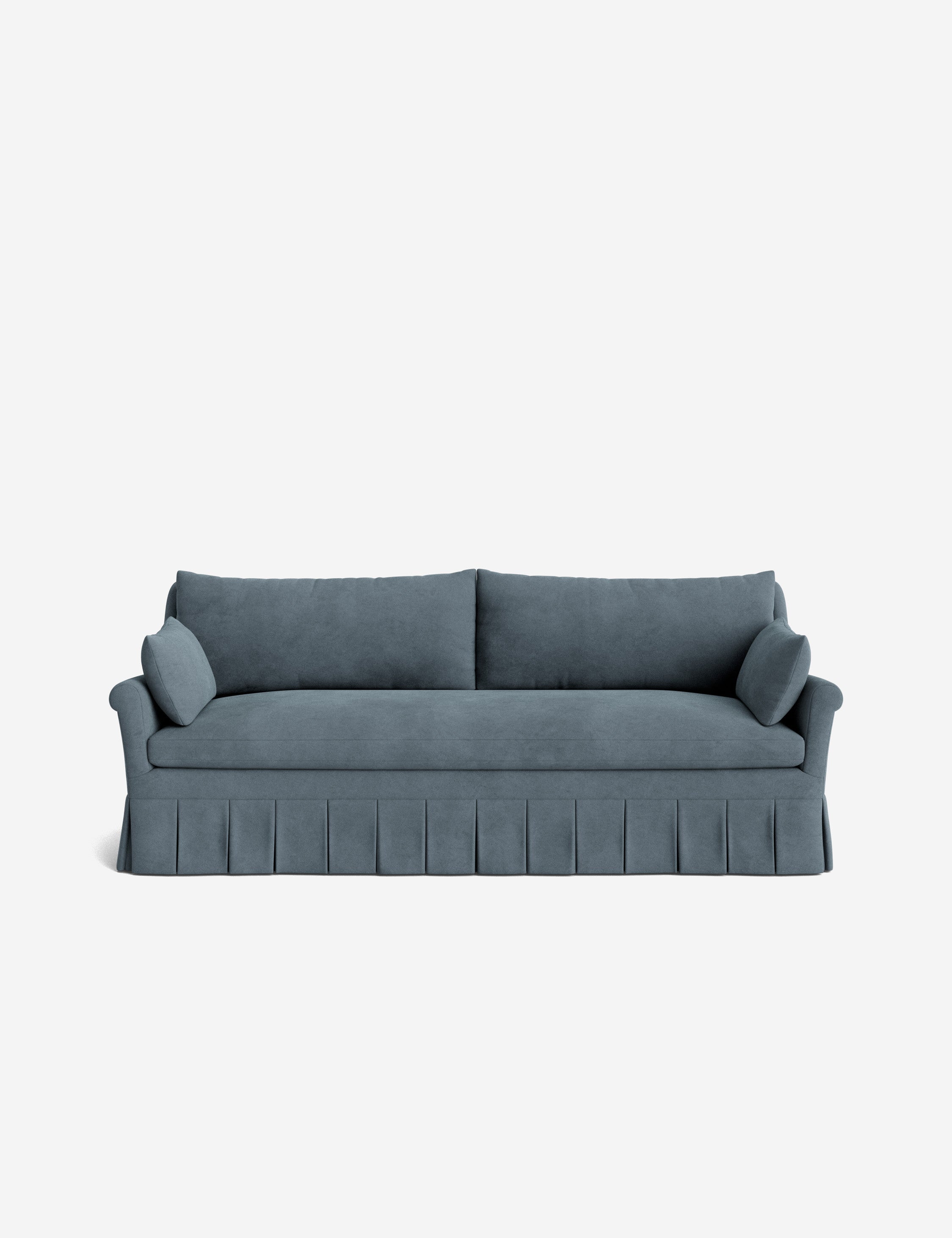 Lulu and Georgia Portola Rolled Arm Pleated Sofa - view 35