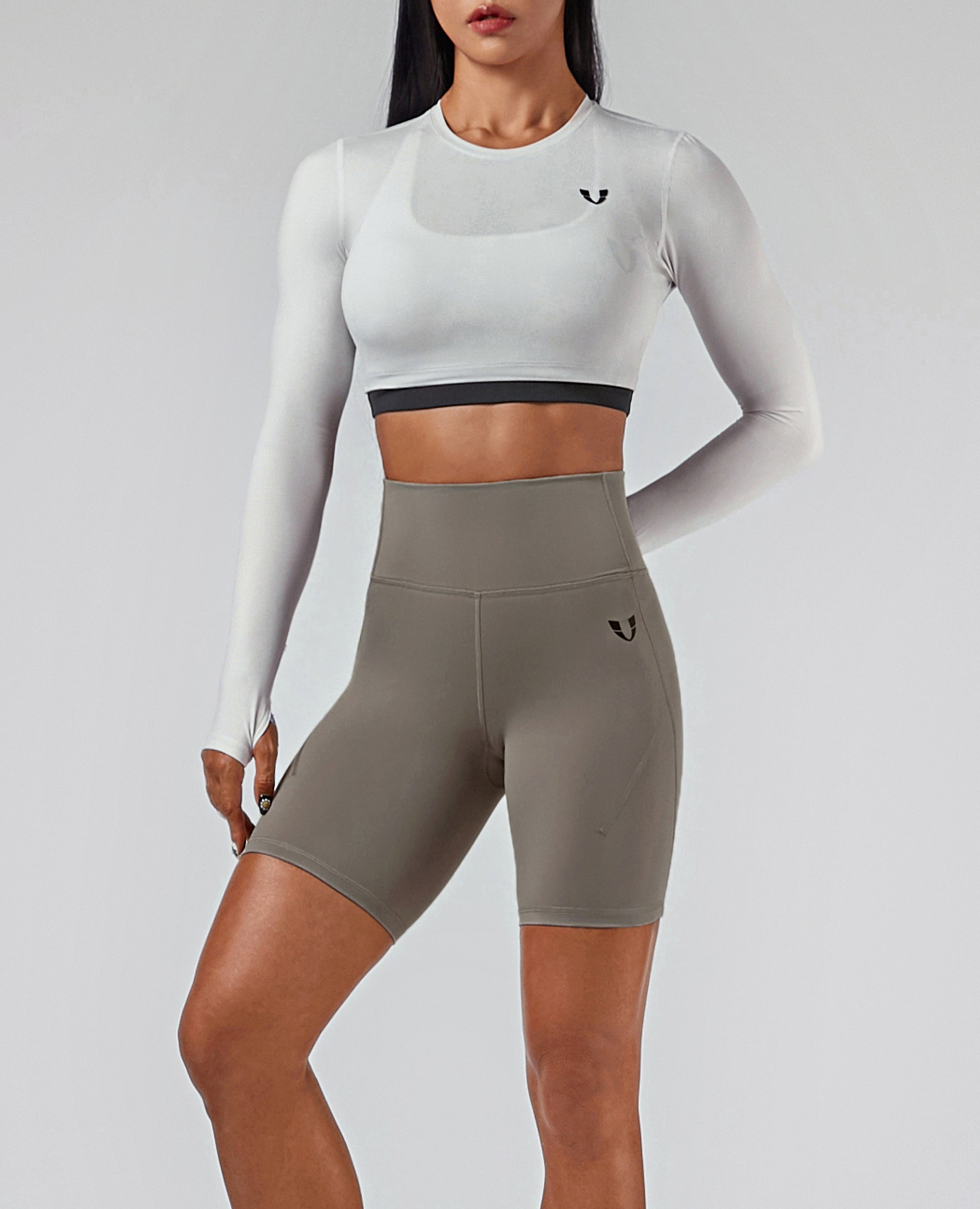 FIRM ABS Power Gym Shorts - Gray - view 6