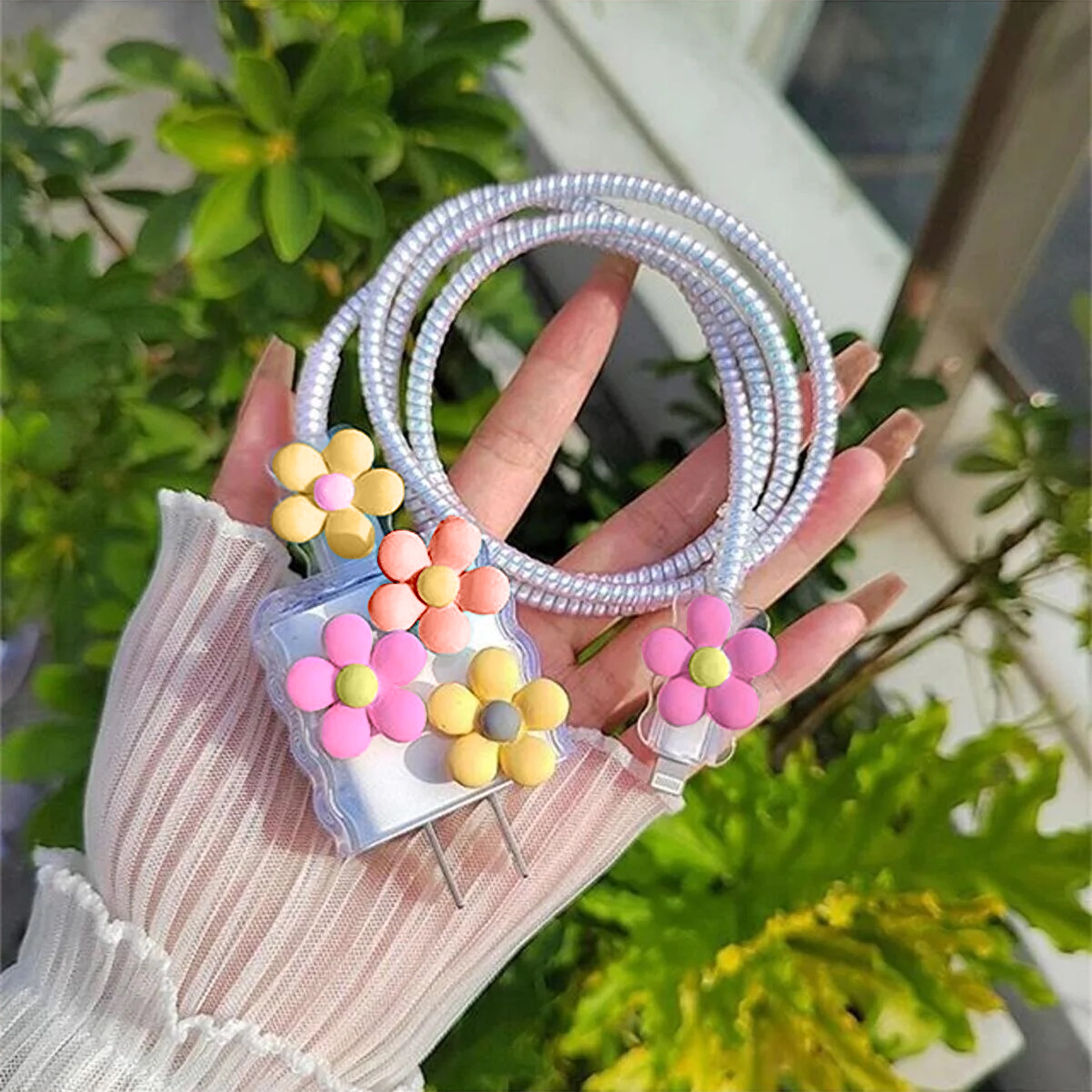Peeperly Garden Glow Floral Adapters And Cable Protector Kit