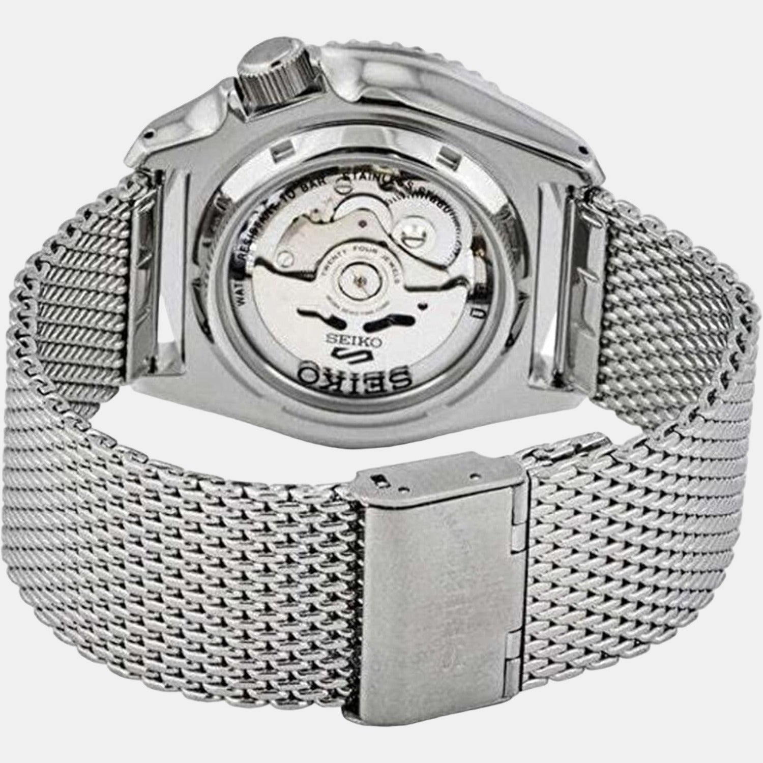 Seiko 5 Sports Men Automatic Green Dial Analog Stainless Steel Watch SRPD73K1 - view 3