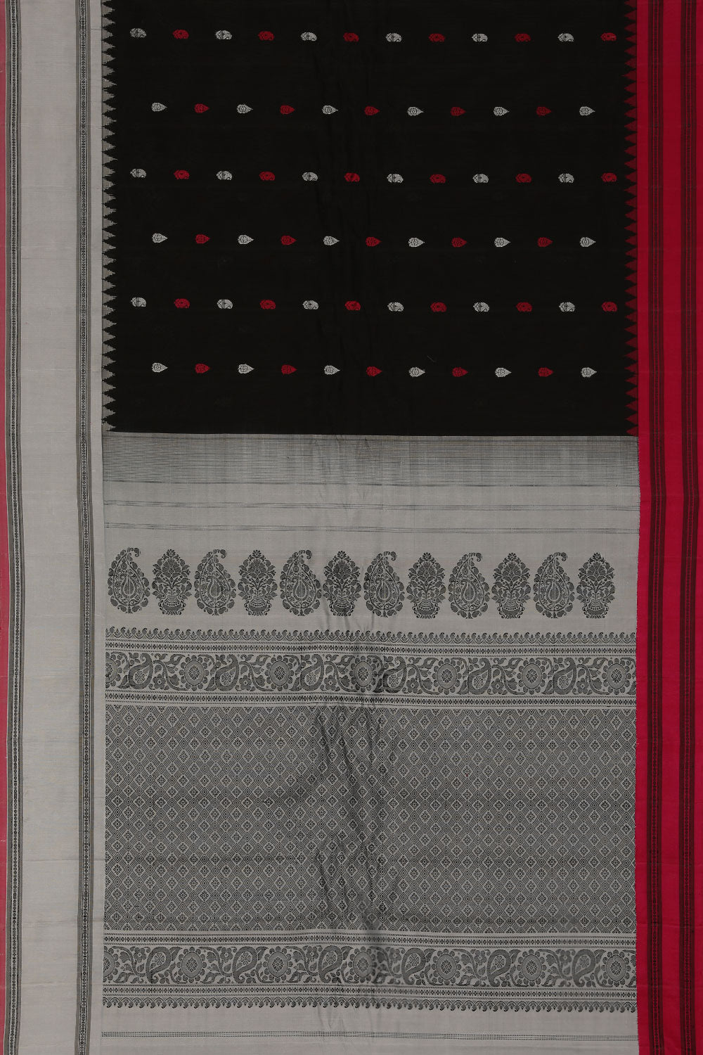 Kalanjali Gadwal Black Saree – Women's - view 3