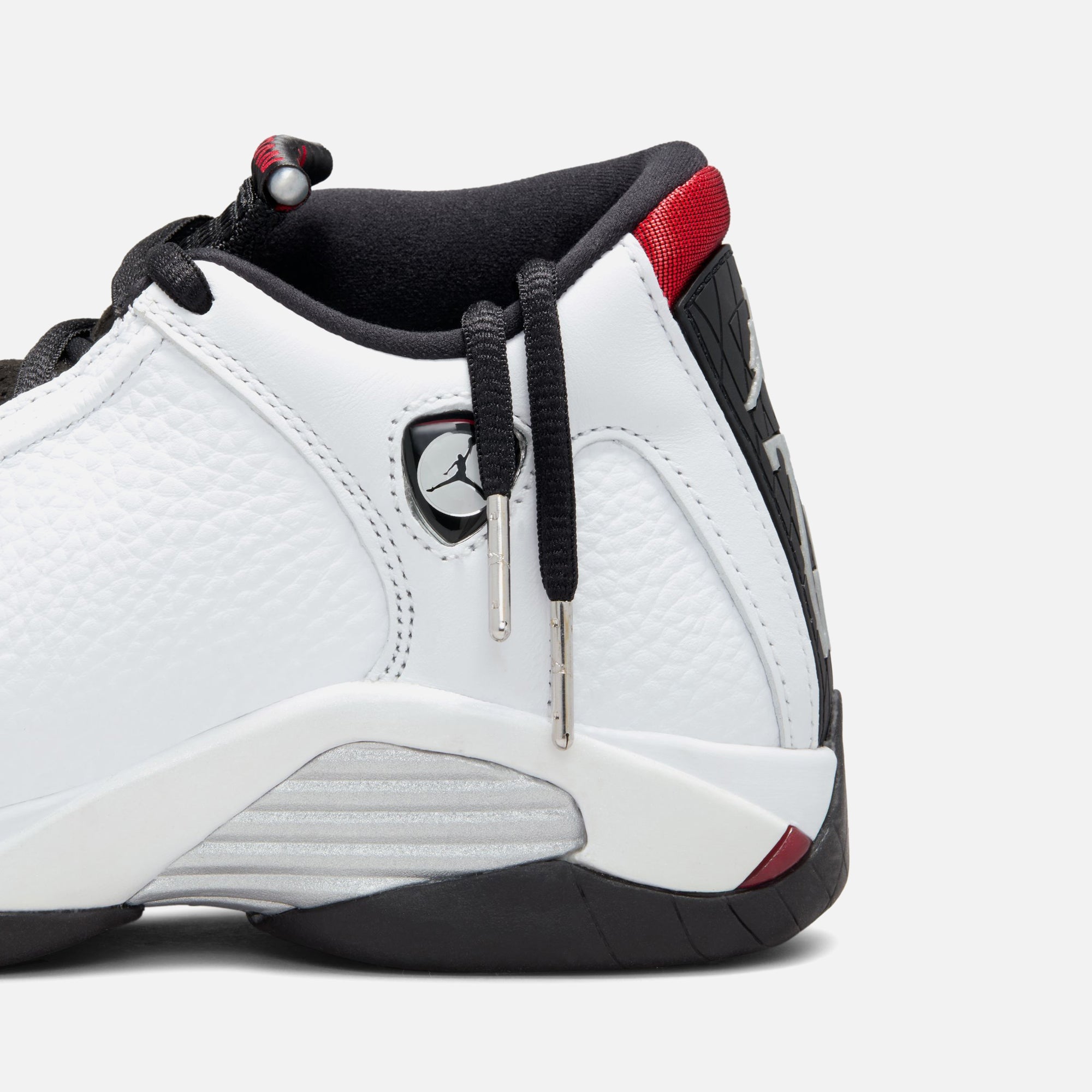 Jordan GS Air Jordan 14 - White / Black / Varsity Red / Metallic Silver - view 8