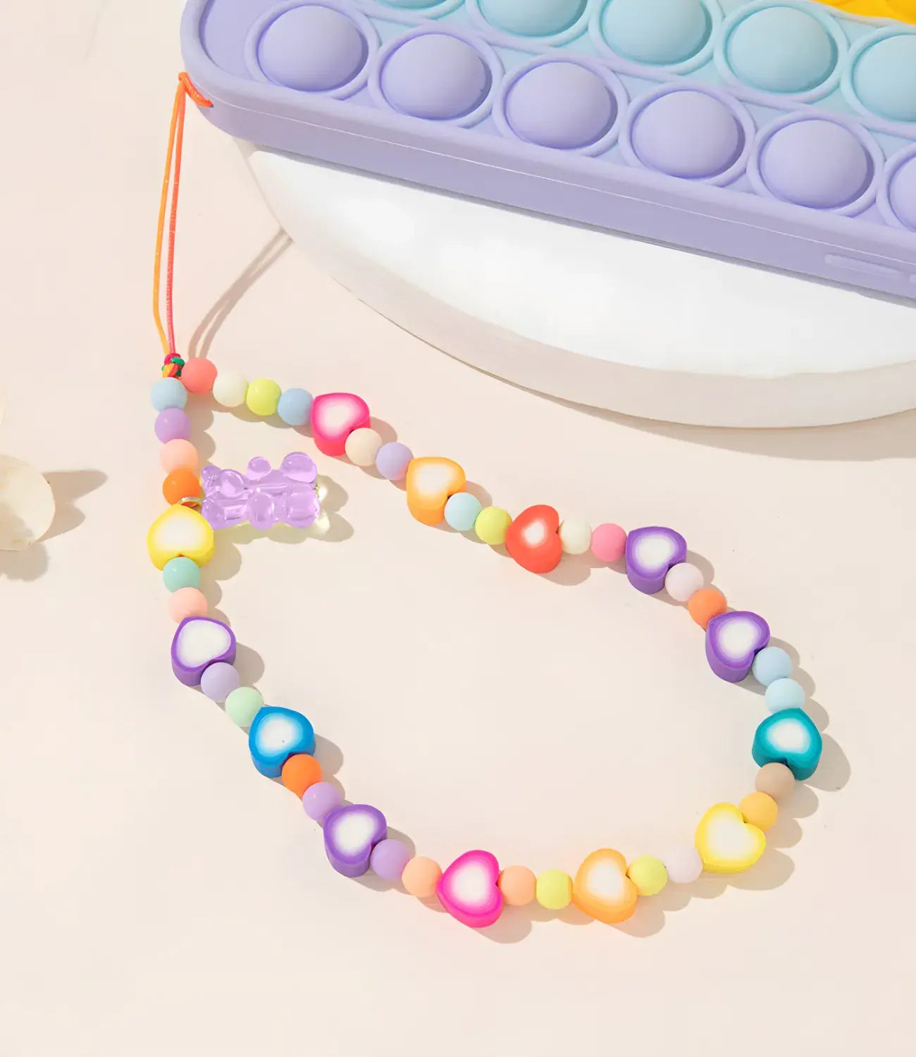 The Case Company Heart Love Beaded Phone Charm - view 2