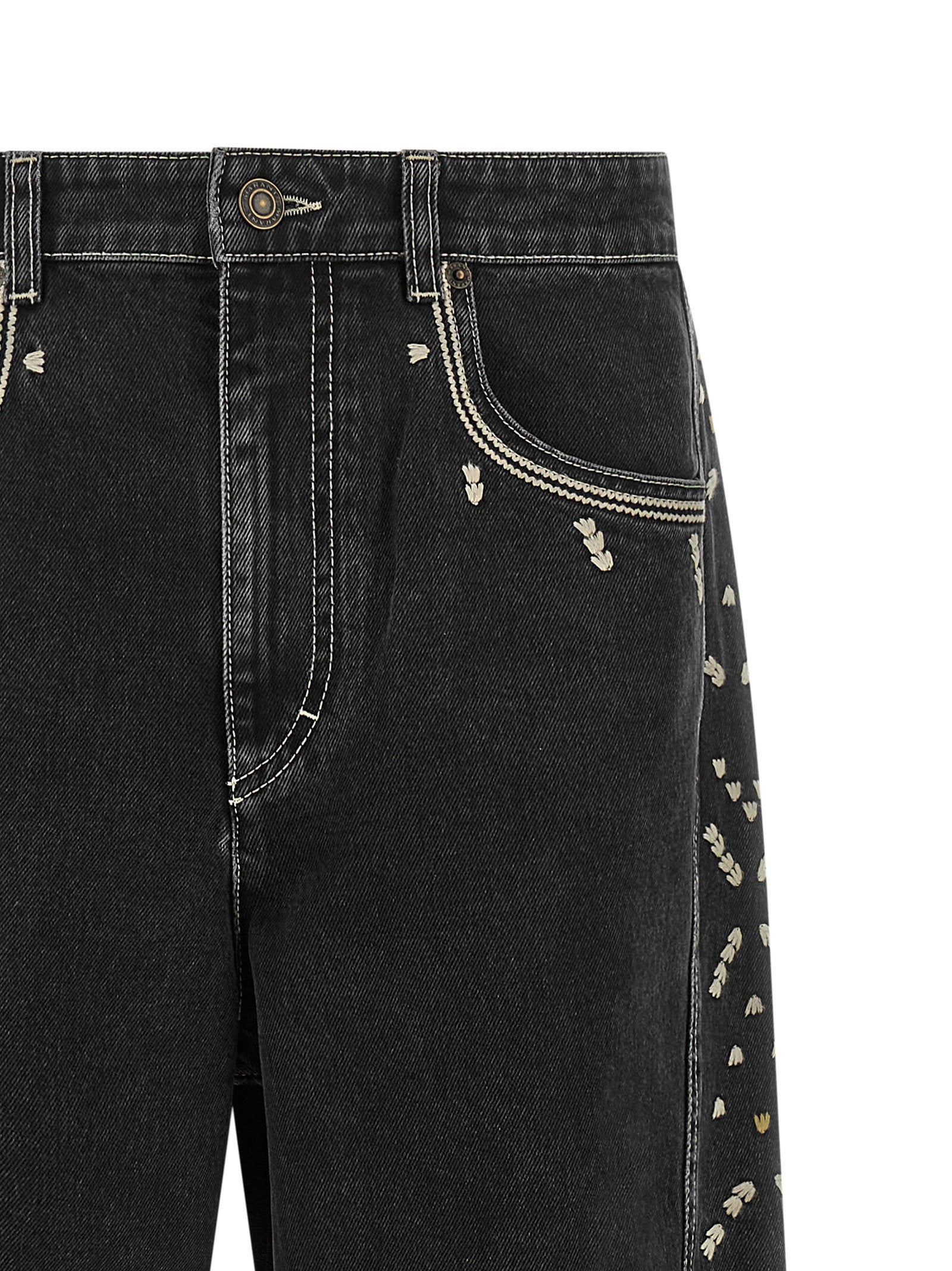 Marant Jorian Jeans With Embroideries – 100% cotton - view 4