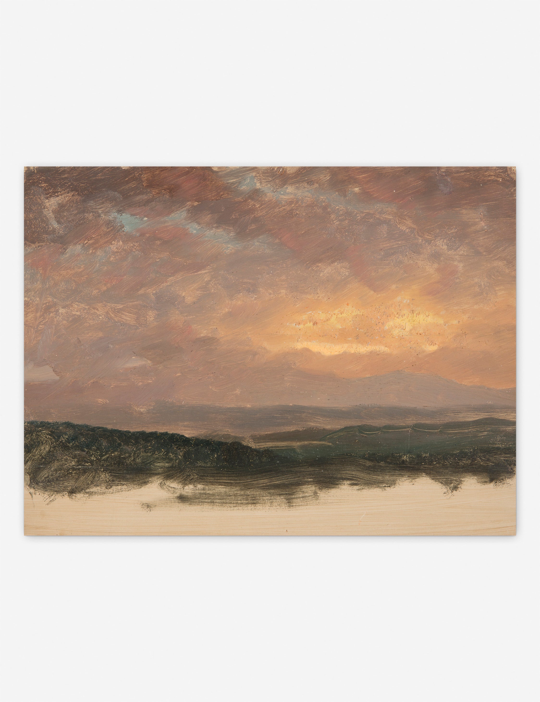 Lulu and Georgia Sunset over the Catskills Print