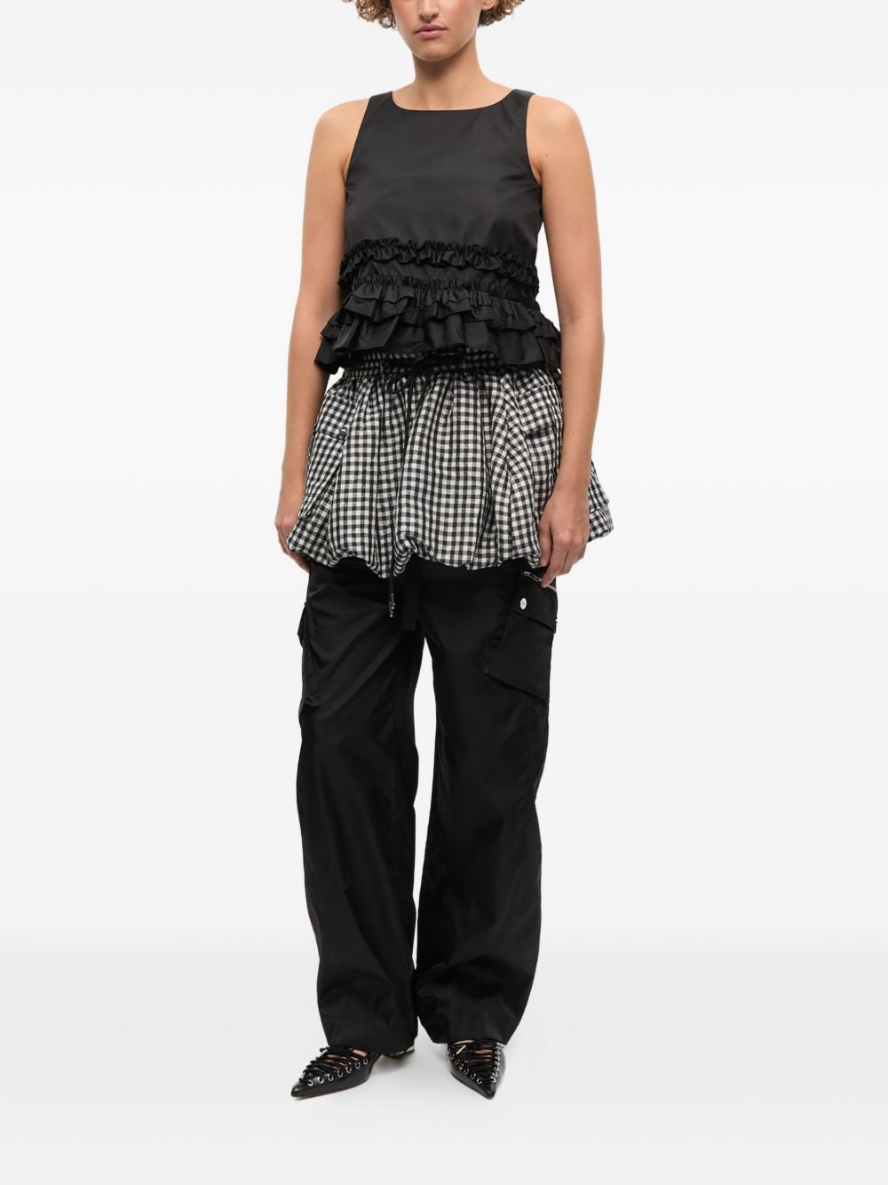 Ganni Nylon tank top – Cotton 100% - view 6
