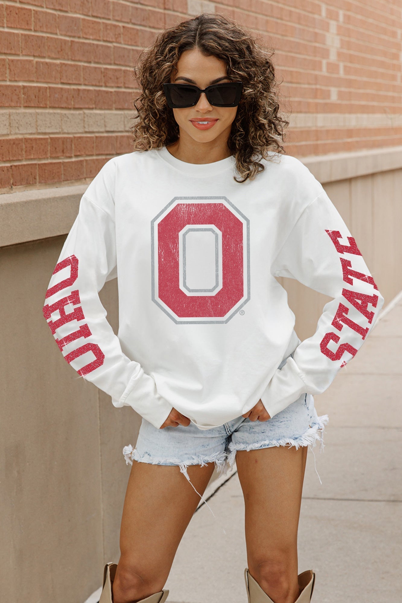 GC Ohio State Buckeyes Game Plan Oversized Long Sleeve Tee